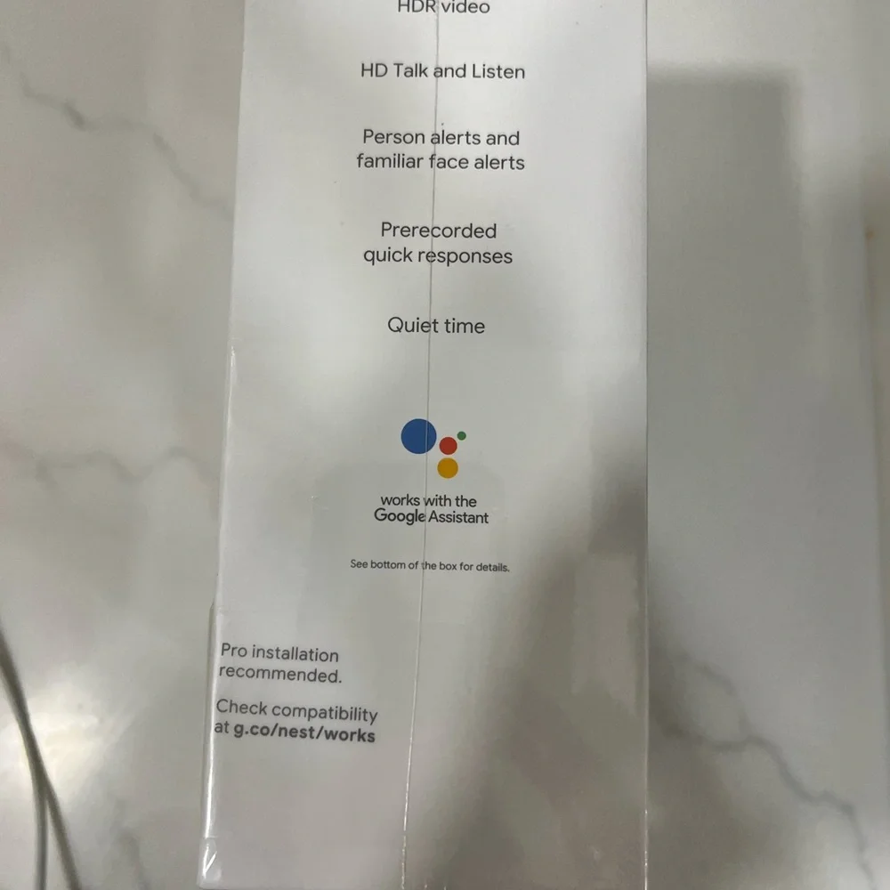 Google Nest Hello Video Doorbell - Black